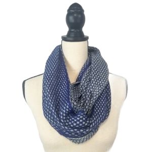 Knit Blue and grey two toned infinitely scarf